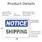 Signmission Shipping, 18 in W x Rectangle, Plastic OS-2PACK-NS-P-1218-L-16577 - alternate 7